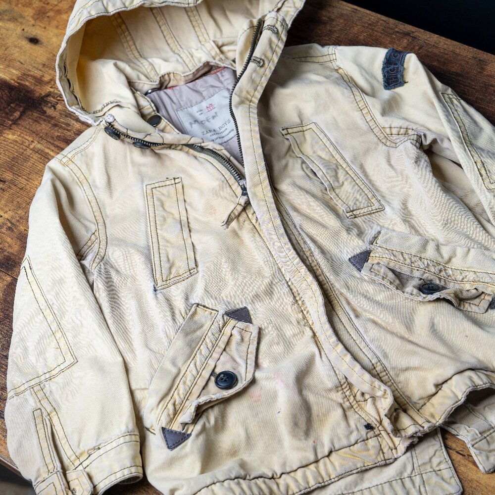 Zara Boys Canvas Jacket w/light insulation